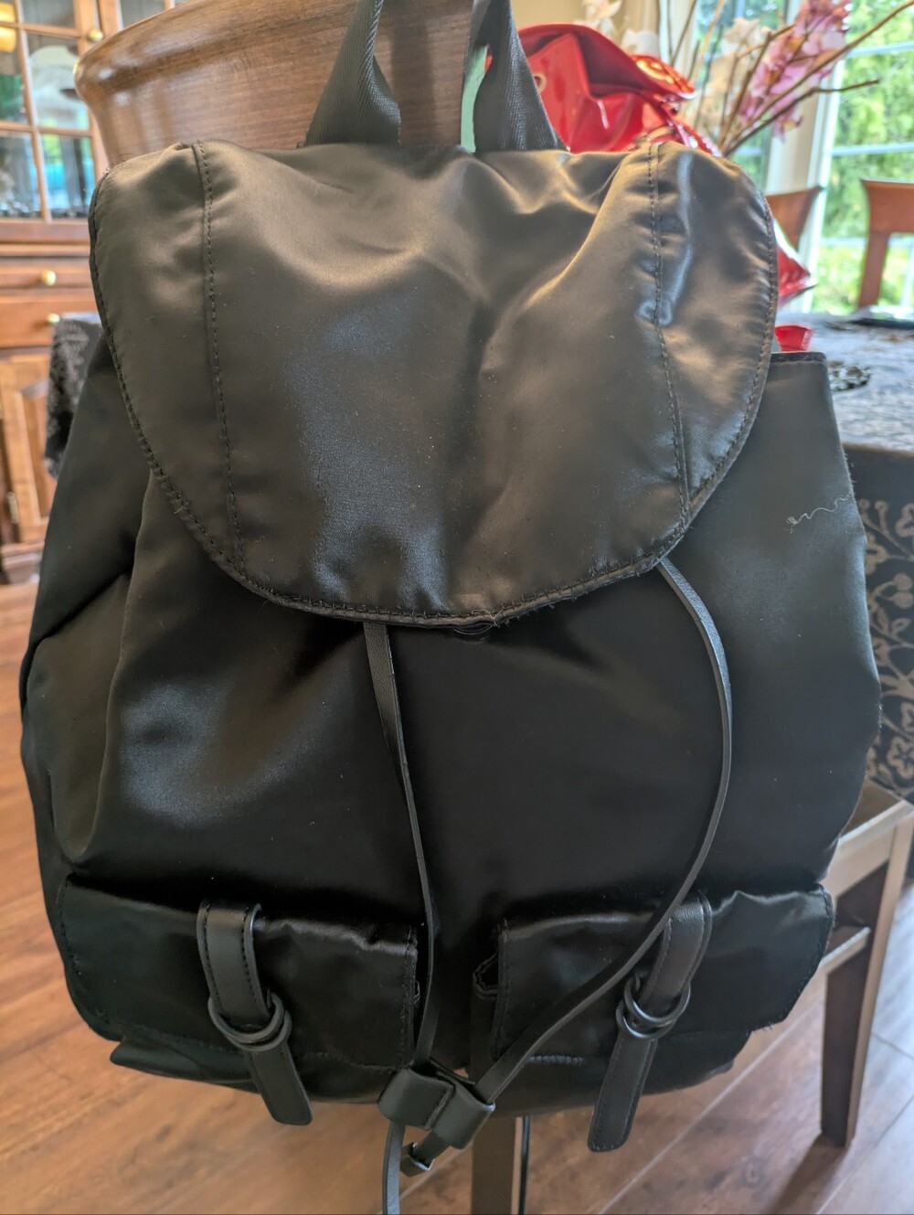 Large Satin Backpack - Picture 3 of 3